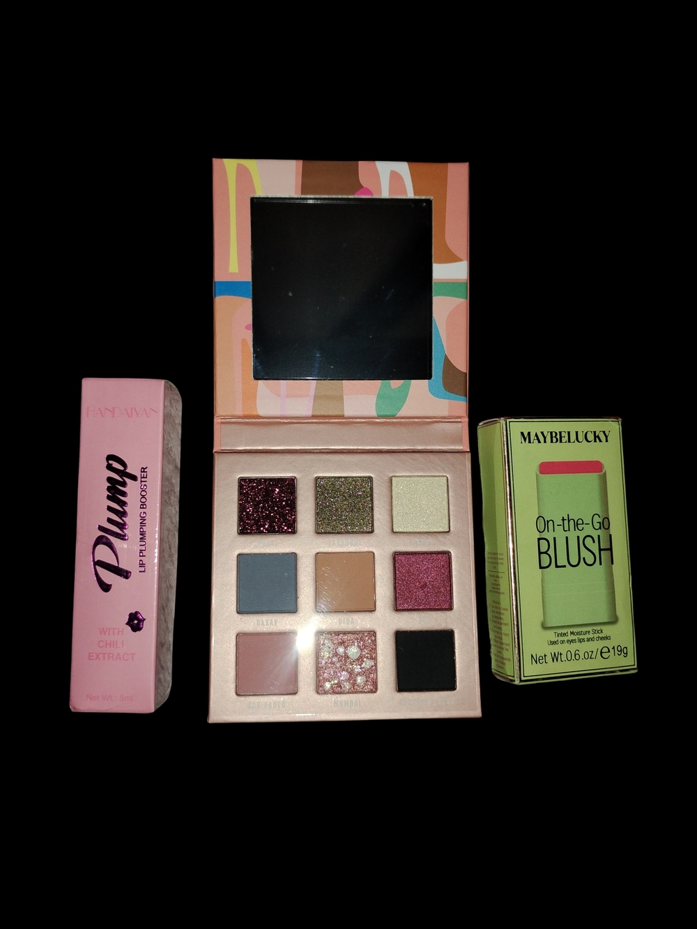 Bossy Eyeshadow Palette, Lip Plumper And Blush Bundle - Picture 1 of 3